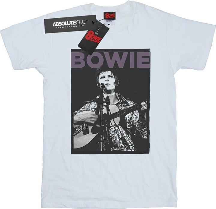Actual product image David Bowie Mens Rock Poster T-Shirt (XL)