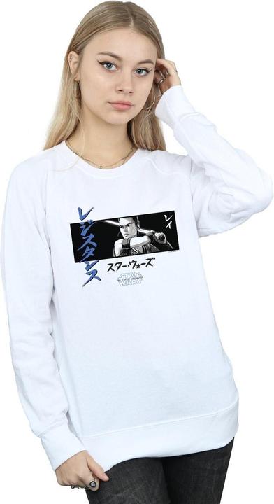 Actual product image Star Wars Womens/Ladies The Rise Of Skywalker Rey Katakana Art Stripe Sweatshirt (S)