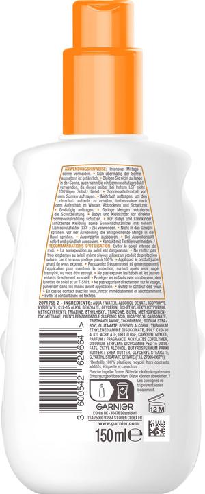 Actual product image Garnier Ambre Solaire Hydra 24 (Sun spray, SPF 50, 150 ml)
