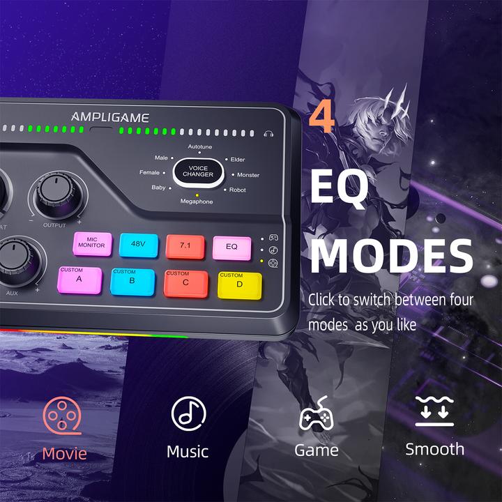 Image du produit Fifine Gaming Audio Mixer SC8