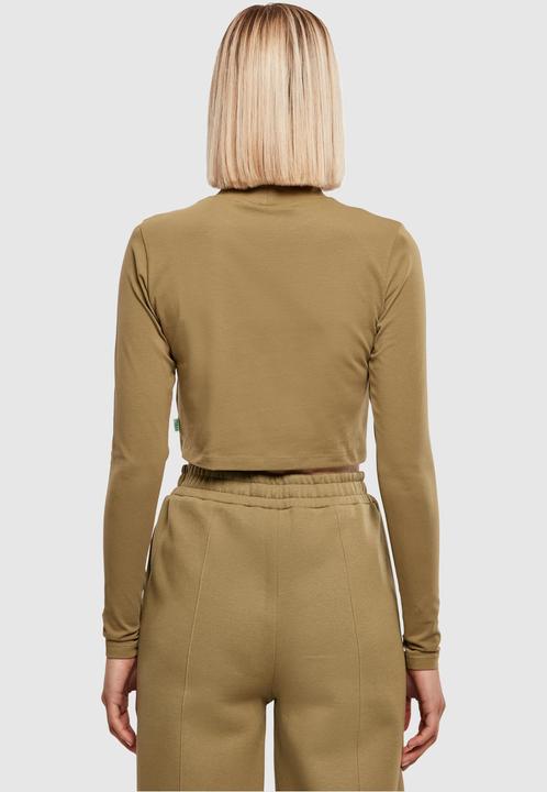 Actual product image Urban Classics Ladies Organic Cropped Turtelneck Longsleeve - 16513 (S)