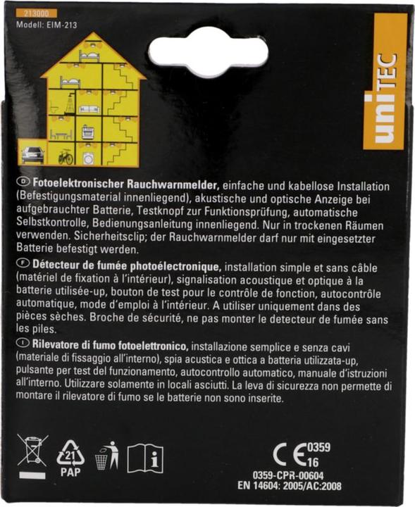 Produktbild Unitec Funk-Rauchmelder