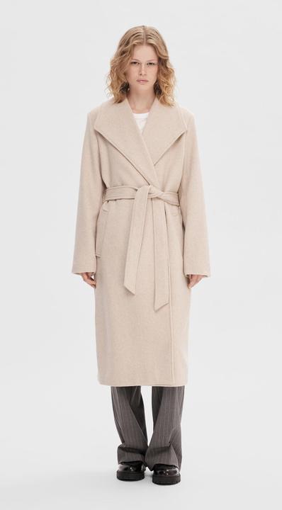 Image du produit Selected Femme Manteau de laine ceinturé (44)