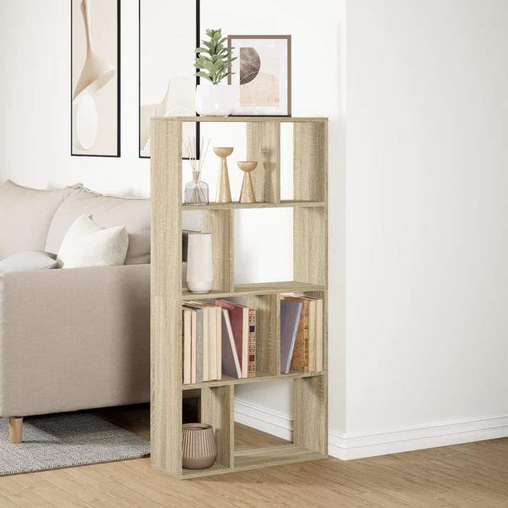 Image du produit VidaXL Bibliothèque Séparation de pièce Étagère sur pied Étagère à dossiers Étagère de bureau Chêne Sonoma (60 x 20 x 120 cm)