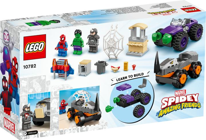 Actual product image LEGO Hulks and Rhino's truck duel (10782, LEGO Marvel)