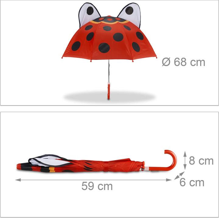 Image du produit Relaxdays Parapluie enfants motif animaux