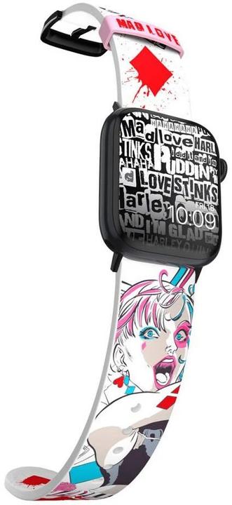 Produktbild Moby Fox Armband Smartwatch Harley Quinn Mad Love 22 mm (22 mm, Edelstahl, Silikon)