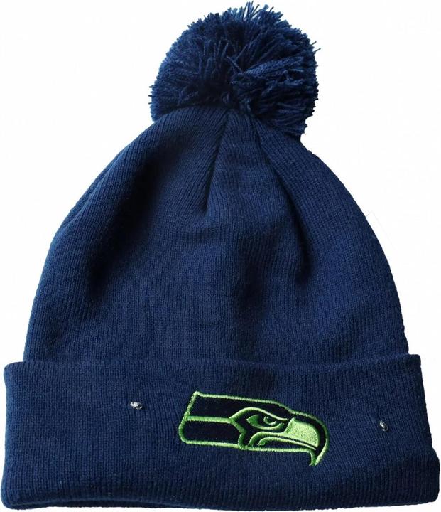 Foco Seattle Seahawks - NFL - Pudelmütze (Beanie) mit blinkenden LEDs - Navy Blau