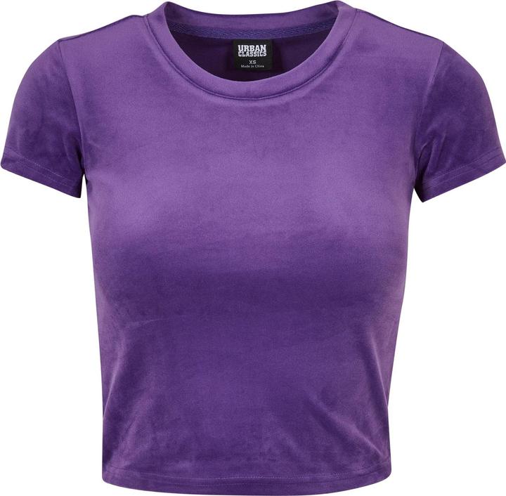 Urban Classics Ladies Short Velvet Tee