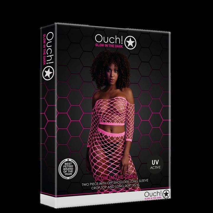 Actual product image Ouch! Long Sleeve Crop Top and Long Skirt (One size)