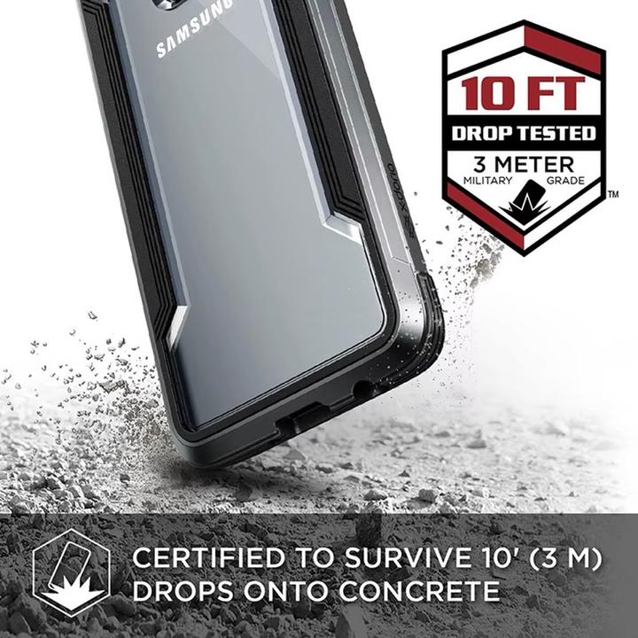 Immagine prodotto Raptic Samsung Galaxy S9, /X-Doria Defense Shield Serie, Transparent mit Pinkem Rahmen (Samsung Galaxy S9)