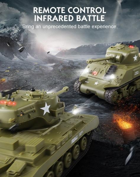 Immagine prodotto Es-toys Heng Long RC Tank Battle Set di 2 1:30