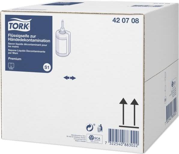 Produktbild Tork Flüssigseife zur Händedekontamination 1000ml (Flüssigseife, 6000 ml)