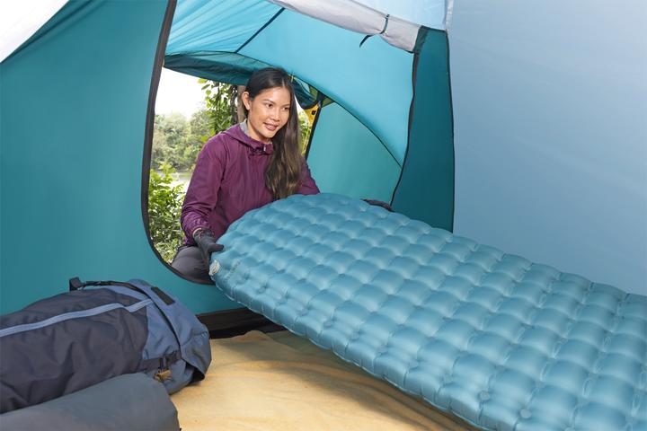 Actual product image Bestway AlpineLite™ inflatable single sleeping pad for mummy sleeping bags 183 x 51 x 7.5 cm