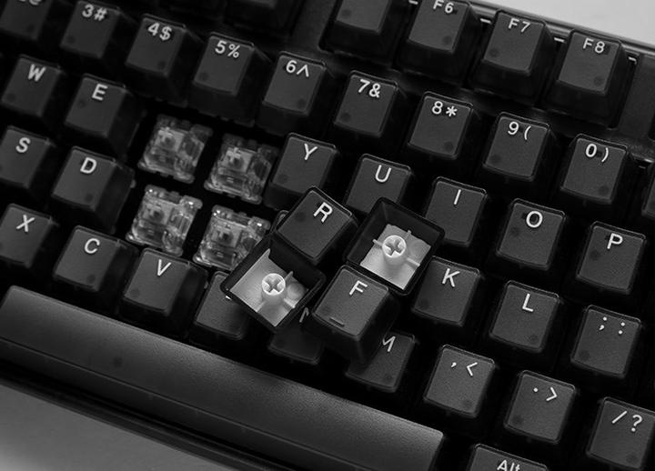 Actual product image Ducky One 3 Aura Black Gaming Keyboard, RGB LED - MX-Speed-Silver (DE, Cable)