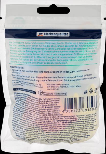 Image du produit dm Dontodent Bâtonnets de soie dentaire Junior