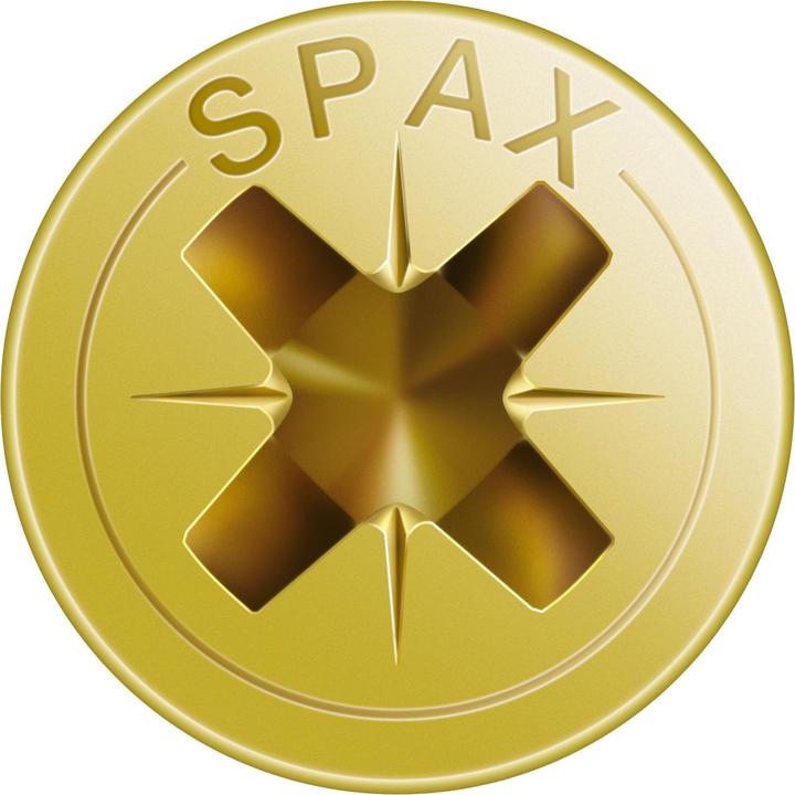 Produktbild Spax Schraube R 88094 Senkkopf m.Spitze/Kreuzschl.-PZ 5 x 70/41-Z Stahl galvanisch verzinkt gelb (200 Schrauben pro Stück)