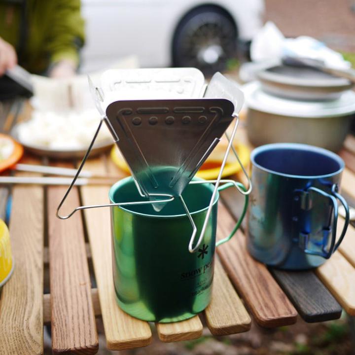 Immagine prodotto Hermex Caffettiera da campeggio a goccia per esterni filtro per caffè pieghevole