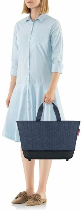 Actual product image reisenthel Bag Shoppingbasket Herringbone Dark Blue