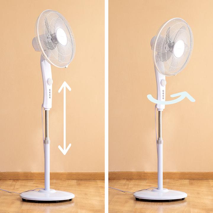 Produktbild InnovaGoods Bodenventilator mit Wechselstrom - 110-138 cm - Timer - 45 W
