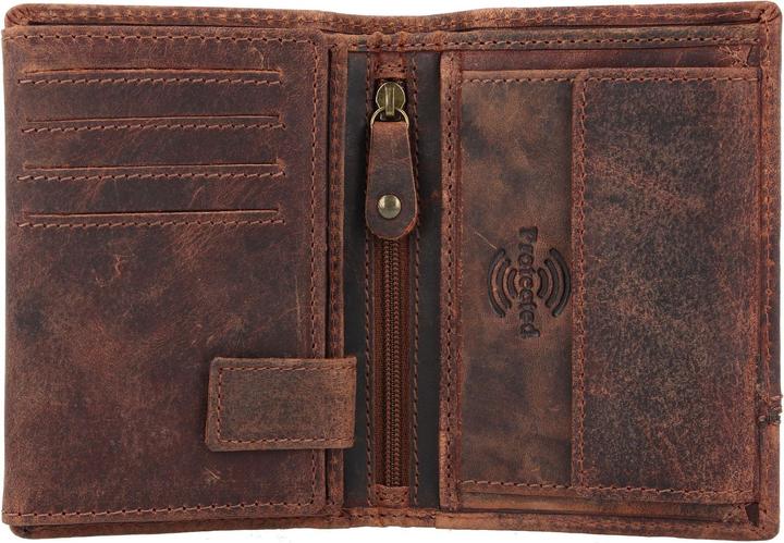 Actual product image Greenland Nature Classic wallet RFID leather 9 cm