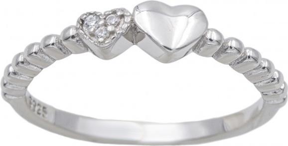 Image du produit Passion BAGUE ARGENT RHODIE - COEUR - ZIRCONIA - GR. 52 (52)