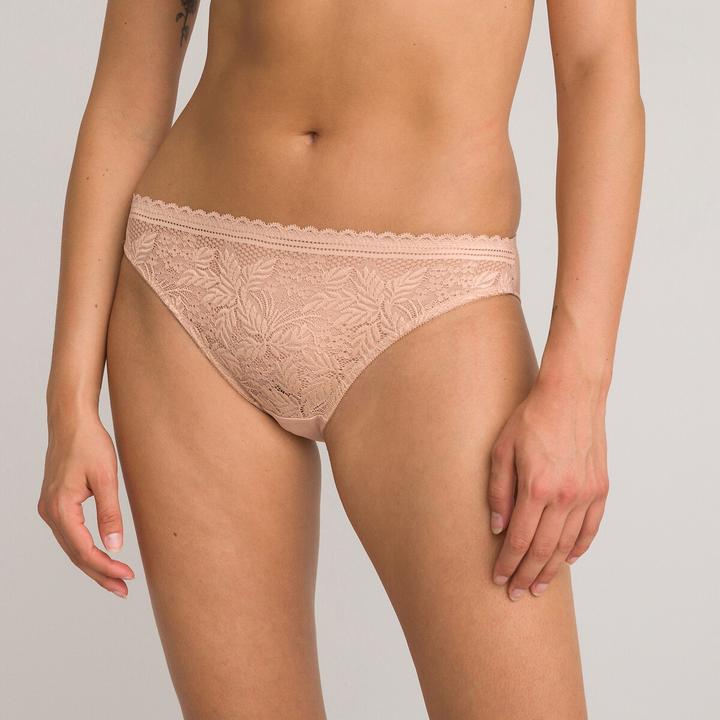 Immagine prodotto La Redoute Collections Slip JEANNE in pizzo e microfibra riciclata (42, Confezione singola)