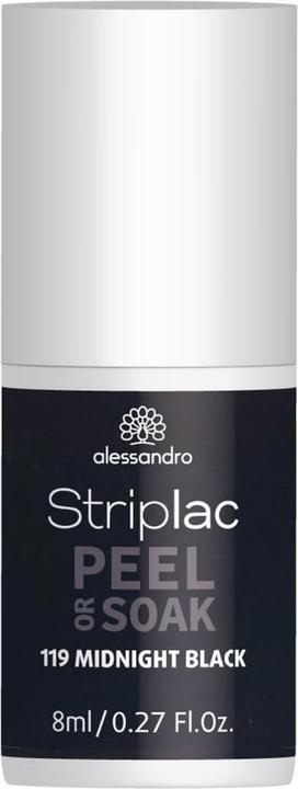 Produktbild Alessandro Striplac Peel or Soak (119 Midnight Black, UV-Gel Lack)