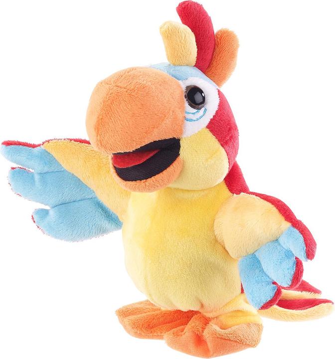 Image du produit Playtastic Lot de 2 perroquets parlants en peluche avec micro, parle après, 22 cm (25 cm)
