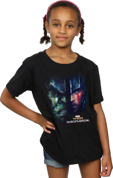 Immagine prodotto Thor Ragnarok Hulk Split Face Maglietta Ragazze (140, 146)