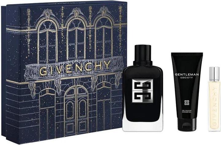 Immagine prodotto Givenchy Scatola di Natale Gentleman Society Silver 100ml Gel doccia 75ml Spray da viaggio 12,5ml (Set di manicure)