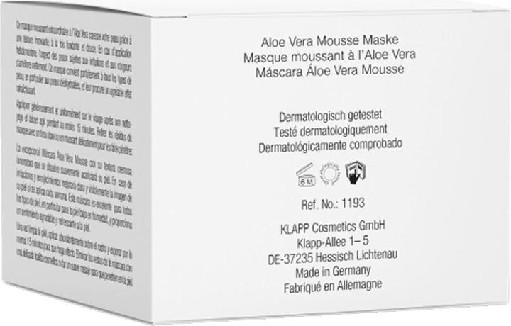 Actual product image Klapp SKIN NATURAL Aloe Vera Mousse Mask (50 ml)