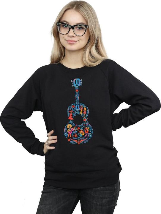 Actual product image Disney Womens/Ladies Coco Guitar Pattern Sweatshirt (M)