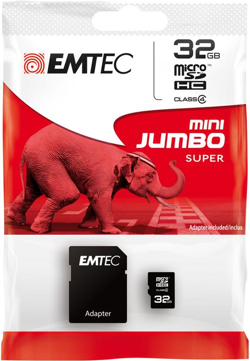 Actual product image Emtec 32GB microSD Class 4 (32 GB, microSD)