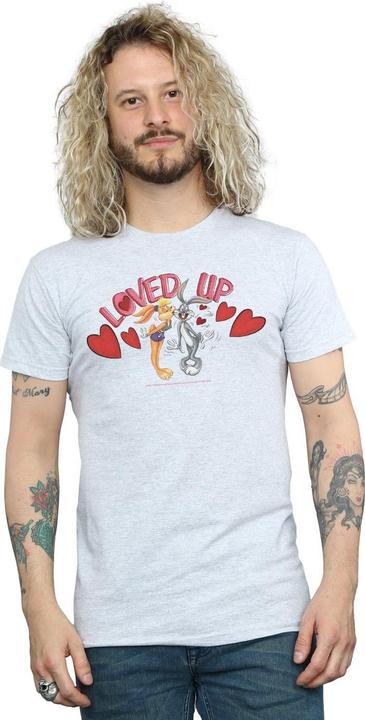 Actual product image Looney Tunes Mens Bugs Bunny And Lola Valentine's Day Loved Up T-Shirt (M)