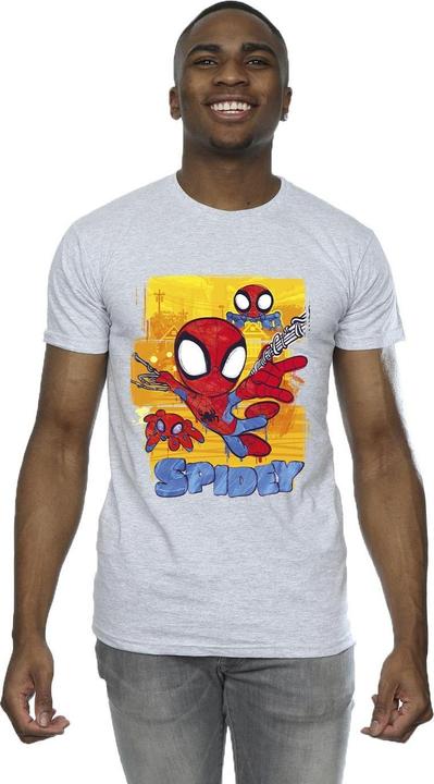 Immagine prodotto Spidey And His Amazing Friends Flying Maglietta Uomo (4XL)