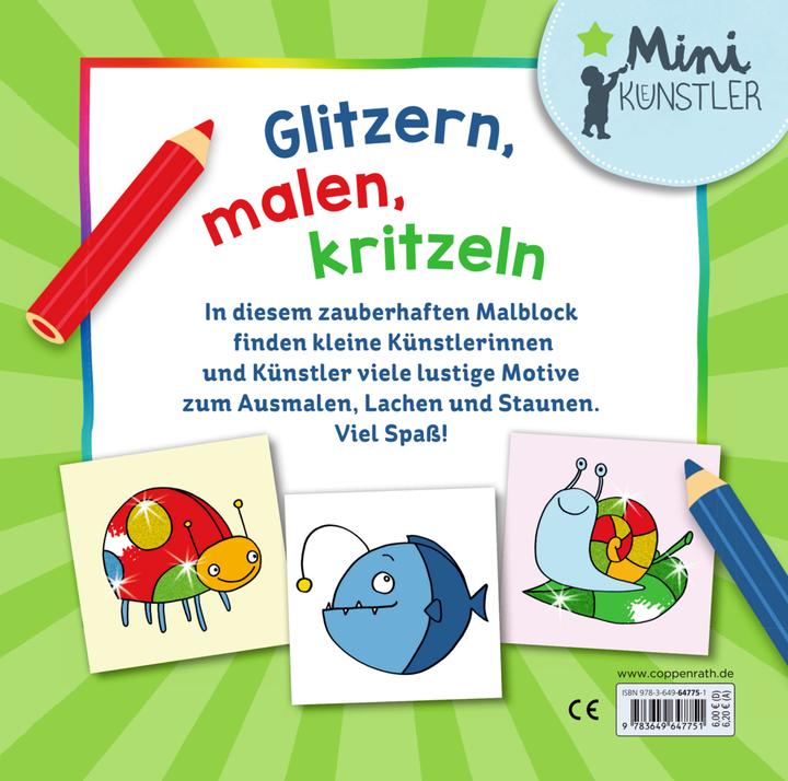 Immagine prodotto Il mio primo divertimento da colorare con i glitter - animali divertenti