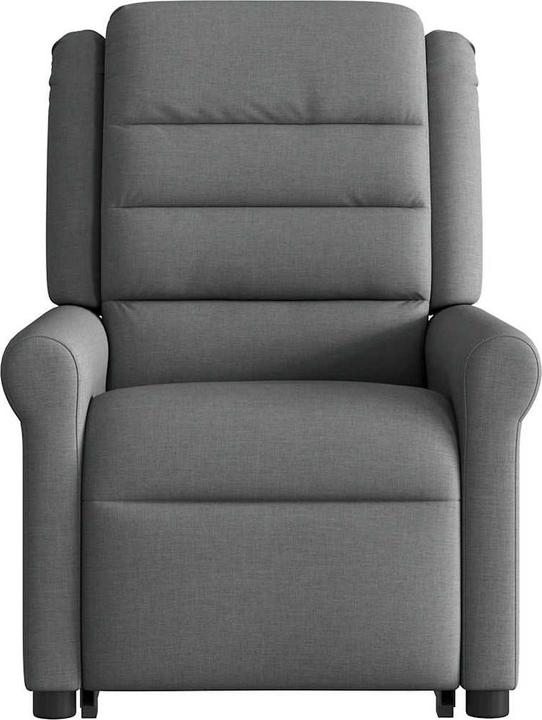 Immagine prodotto VidaXL Poltrona massaggiante elettrica con ausilio per la posizione eretta in tessuto grigio scuro