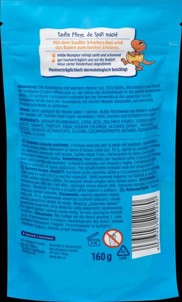 Actual product image dm SauBär 3-colour bath (Bath salts)