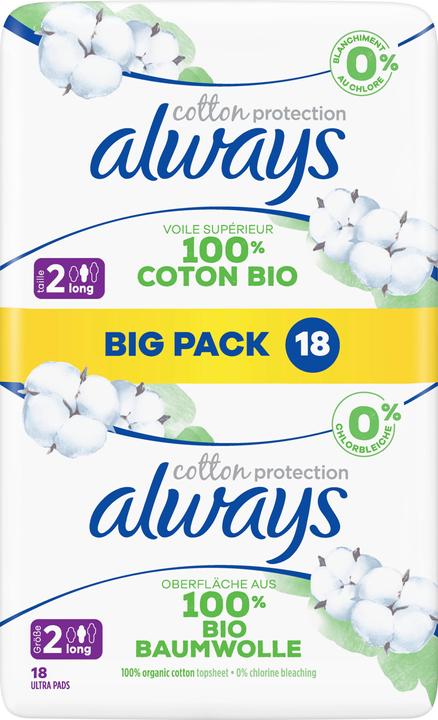 Produktbild Always Cotton Protection (54 x, Damenbinden)