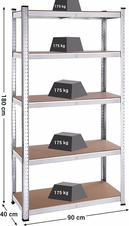 Actual product image Songmics Storage (40 x 90 x 180 cm)