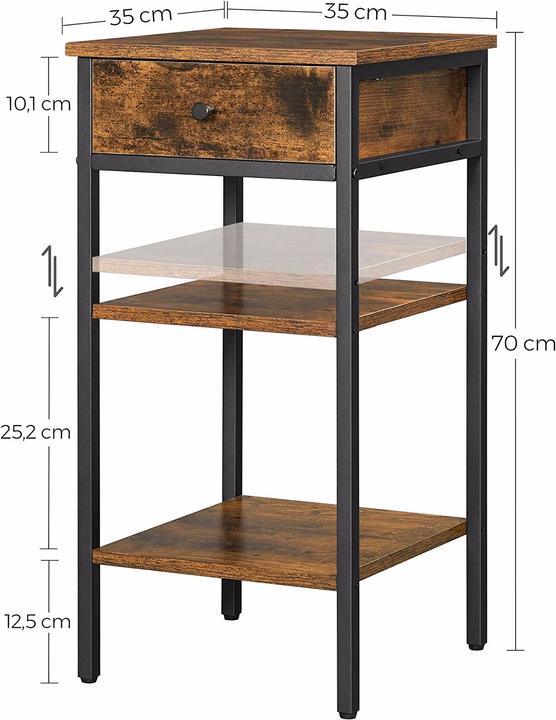 Actual product image Vasagle Havanna (35 x 35 x 70 cm)
