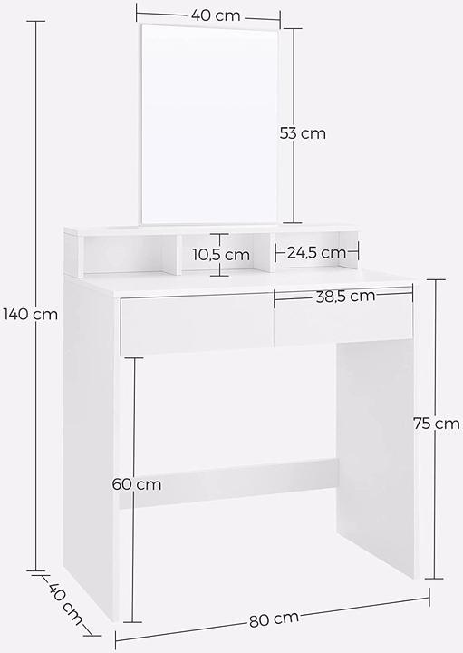 Immagine prodotto Vasagle Mira (80 x 40 x 140 cm)