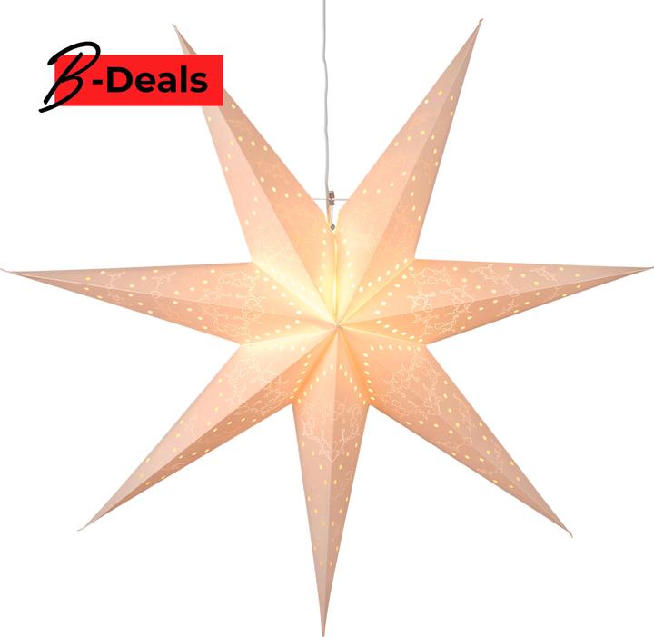 Produktbild Star Trading Papiersterne zum Aufhängen | Weihnachtsstern Fenster | Papierstern Beleuchtet | Weihnac