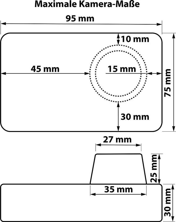 Immagine prodotto Somikon Borsa per macchina fotografica subacquea XS con guida dell'obiettivo Ø 30 mm (Borsa a tracolla per fotocamera)