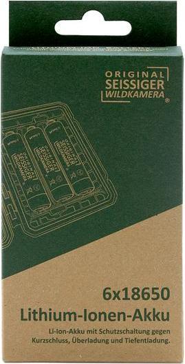 Produktbild Seissiger Lithium-Ionen-Akku 18650 6 Stück