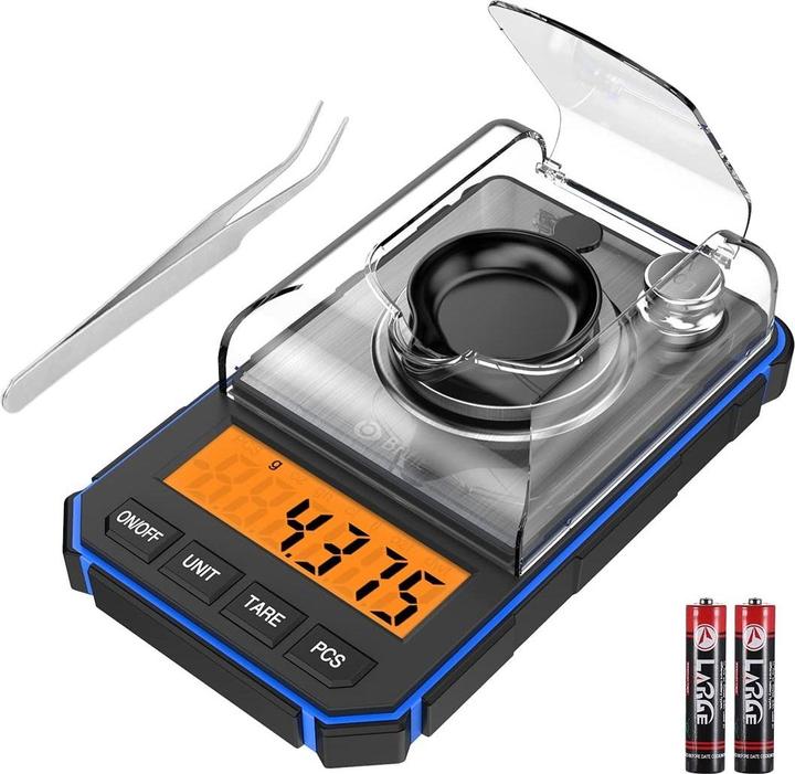 Image du produit Swissdetector Balance digitale en milligrammes - 0.001 g/50 g pour poudre - or - bijoux