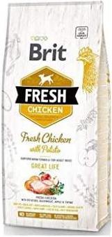 Actual product image Brit Fresh Dog with chicken and potatoes Adult 12kg (Adult, 1 pcs., 12000 g)