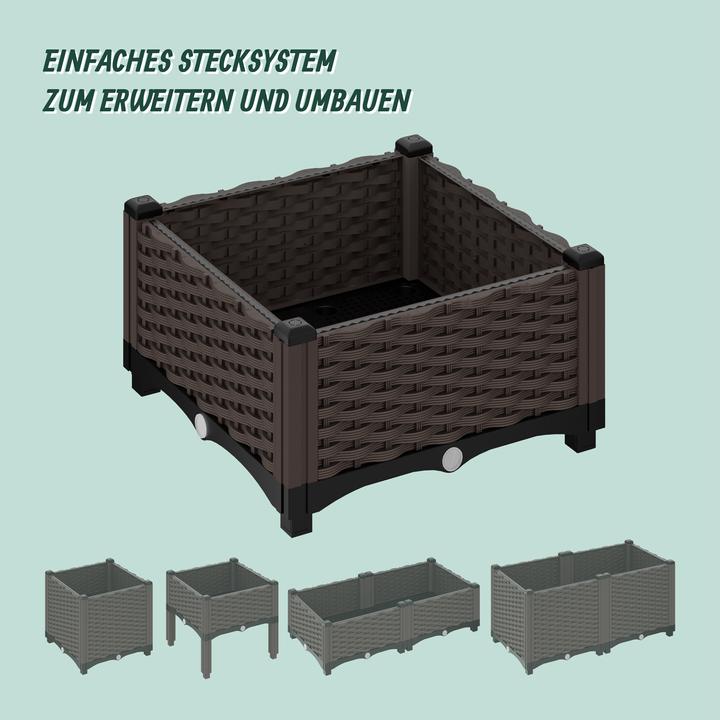 Image du produit Relaxdays Jardinière plastique