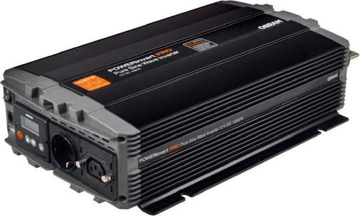 Actual product image Osram POWERinvert PRO Pure Sine Wave Inverter 12V DC 1000W RCD